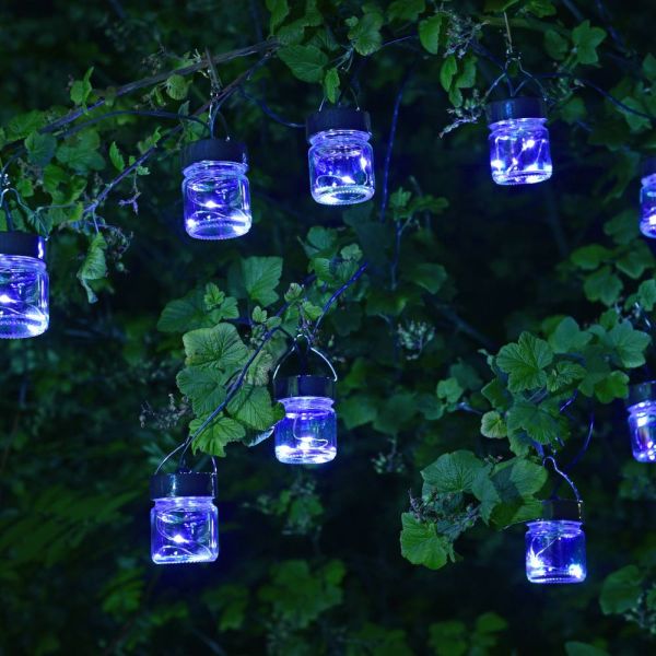 Firefly Opal Jar String Lights - Set Of 10